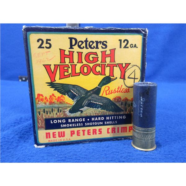 Collector Ammo - 12 Ga. 2 3/4" 4 Shot Peters Paper Shotshells (Pick Up Only)