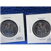 Image 2 : 6 Canadian 50 Cent Coins - 1983