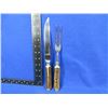 Image 1 : Wingen Rostfrei Othello Carving Set with Stag Handles - Solingen, Germany