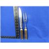 Image 2 : Wingen Rostfrei Othello Carving Set with Stag Handles - Solingen, Germany