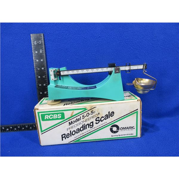 RCBS Model 5-0-5 Reloading Scale with Original Box & Instructions