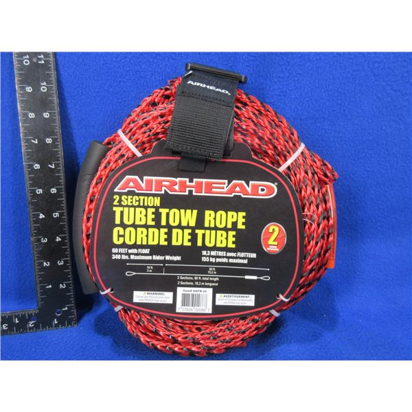 NEW - Airhead 2 Section Tube Tow Rope - 60 Feet with Float