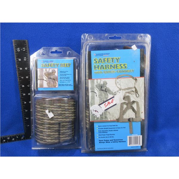 Ameristep Safety Harness with Quick Connect & Safety Belt - New Old Stock