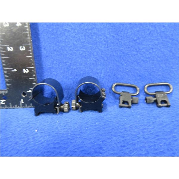 Weaver 1" Rings and Uncle Mike's 1" QD Swivels