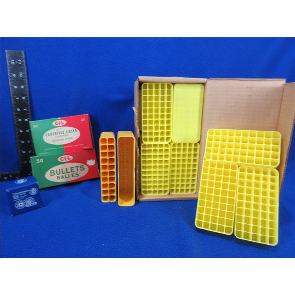Lot of Misc. Empty Plastic/Cardboard Bullet and Cartridge Boxes