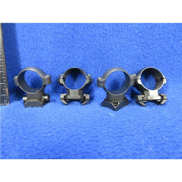 2 Pairs of 1" Medium Steel Rings