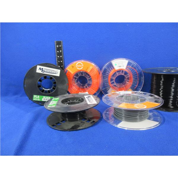 Lot of Misc. 3D Printer Filament - 6 Spools