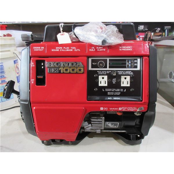 Honda EX 1000 Generator - Up to 1000 watts of maximum AC output - PICK UP ONLY
