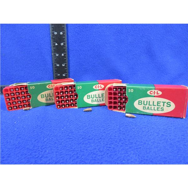 .224" CIL Bullets - Box of 50 (45gr PSP), Box of 50 (40gr HP), Box of 42 (50gr PSP)
