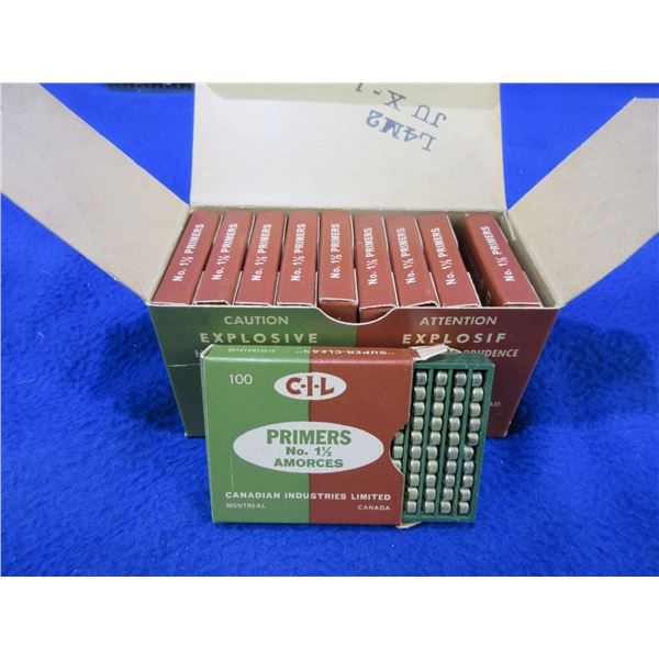 Vintage CIL No. 1 1/2 Primers - Carton of 1000 (Pick Up Only)