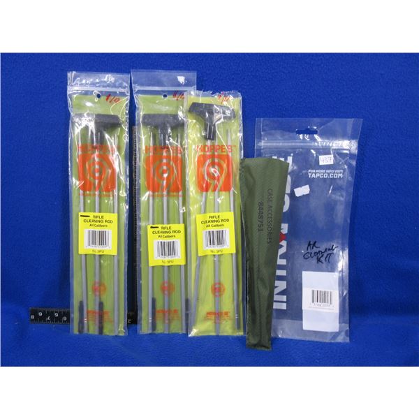Military Style AR-15/M16 Butt Stock Cleaning Kit & 3 Hoppe's 9 Cleaning Rods