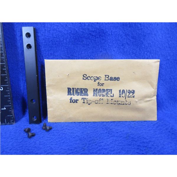 Scope Base with Screws for Ruger 10/22 Tip-Off Mounts