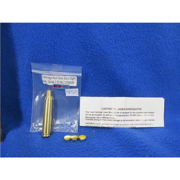 NEW - 30-06/25-06/270 Win. Cartridge Red Laser Bore Sight with Batteries