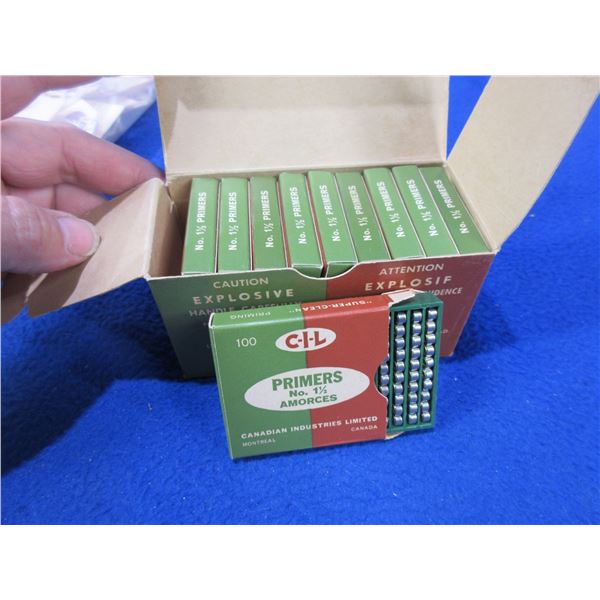 Vintage CIL No. 1 1/2 Primers - Carton of 1000 (Pick Up Only)