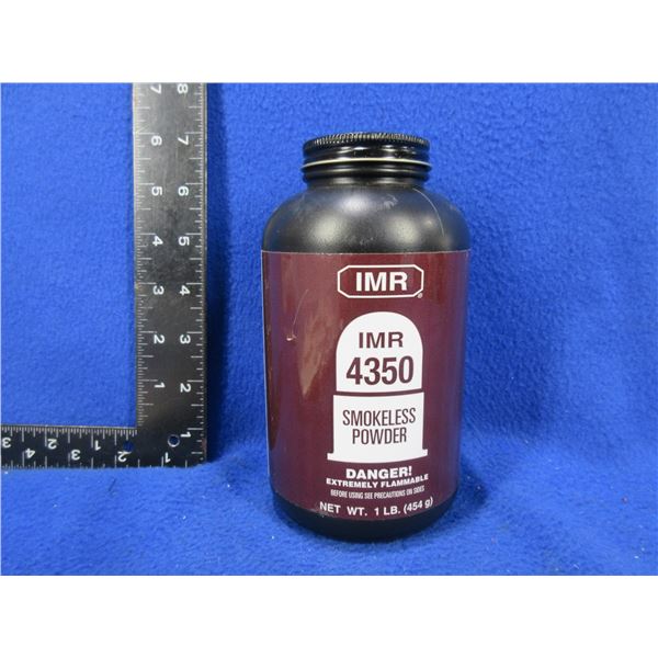 IMR 4350 Smokeless Powder - Sealed 1 lb Tub (Pick Up Only)