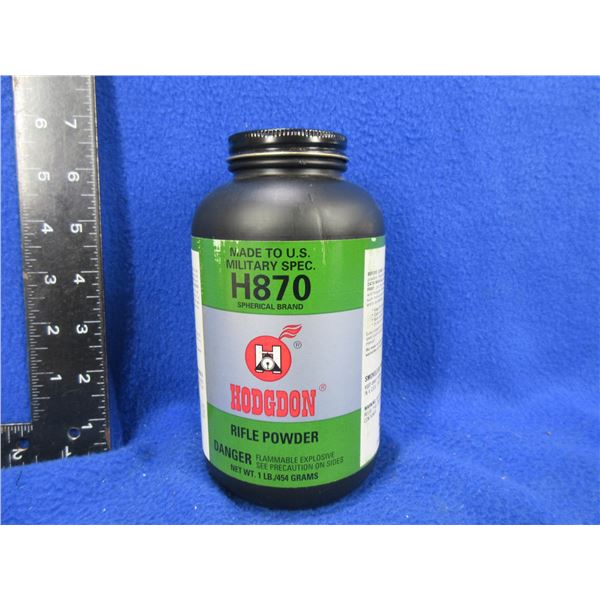 Hodgdon H870 Rifle Powder - Sealed 1 lb Tub (Pick Up Only) — image 24