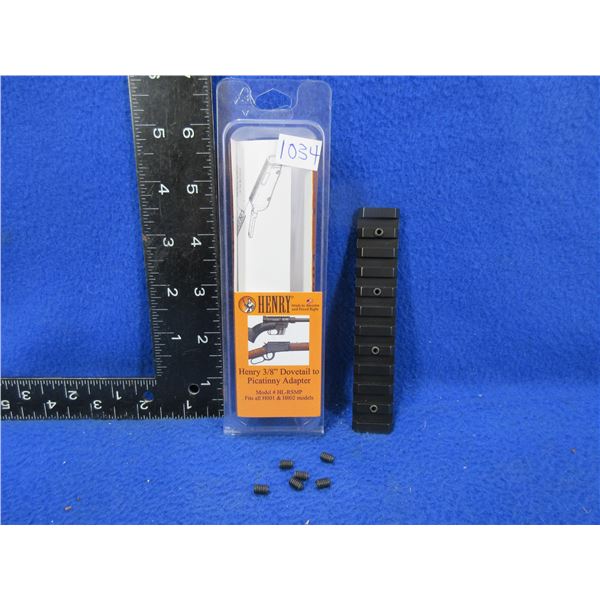 NEW - Henry 3/8" Dovetail to Picatinny Adapter Model HL-RSMP