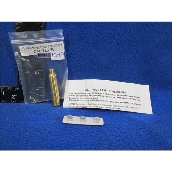 NEW - 7X57R Cartridge Red Laser Bore Sight with Batteries