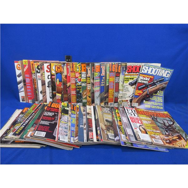 65 Assorted Vintage Hunting Magazines - Guns & Ammo, RifleShooter, Hunting, Etc.