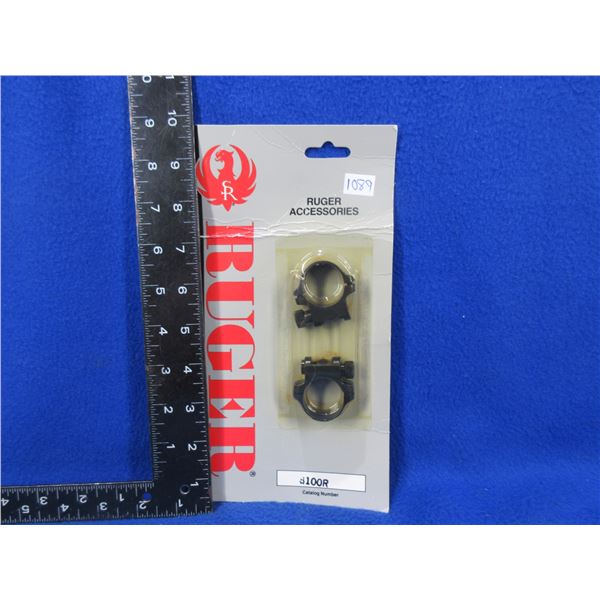 Ruger Standard Height 1" Rings S-100R - New Old Stock