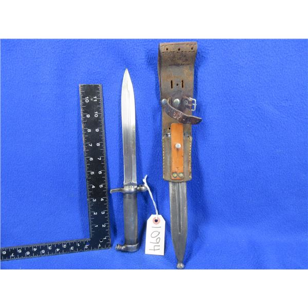 Swedish M96/M38 Bayonet and Sheath with Leather Frog