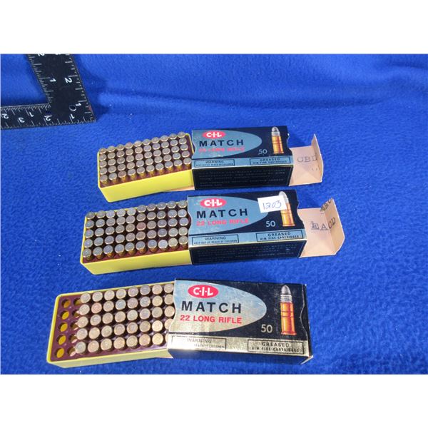 22 LR CIL Match Cartridges - 2 Boxes of 50, 1 Box of 40 (Pick Up Only)