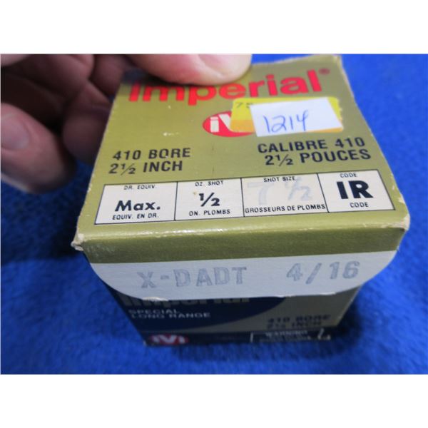 410ga 2 1/2" 7 1/2 Shot Shotshells - Box of 24 (Pick Up Only)