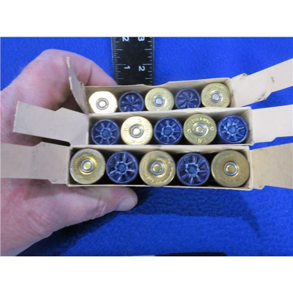 12ga 2 3/4" 0 Buck Shotshells -  Possible Reloads, 3 Boxes of 5 (Pick Up Only)