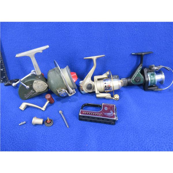3 Fishing Reels, Parts and Fish Scale