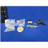Image 1 : 6 Various Shooting, Firearm and Ammunition Pins and Key Fob