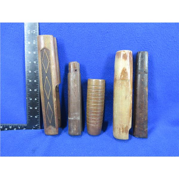 5 Assorted Unknown Wood Forends