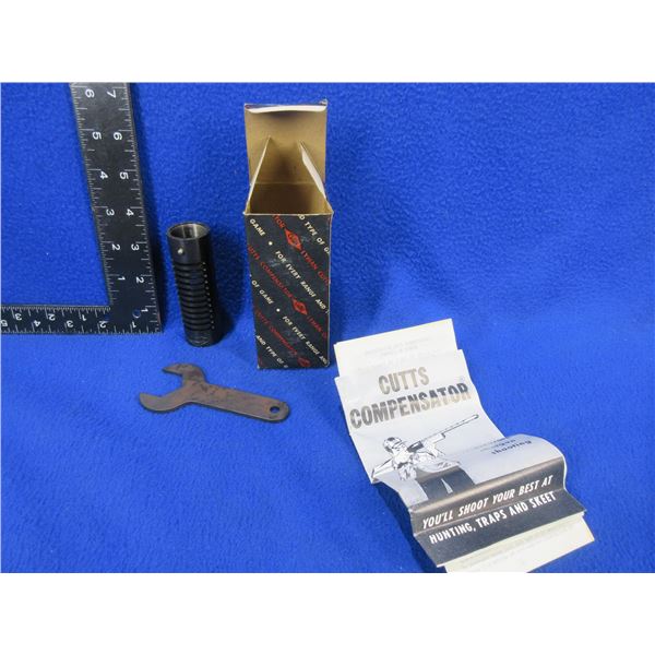 Vintage Lyman Cutts Compensator with Wrench - 16 Gauge Black Steel