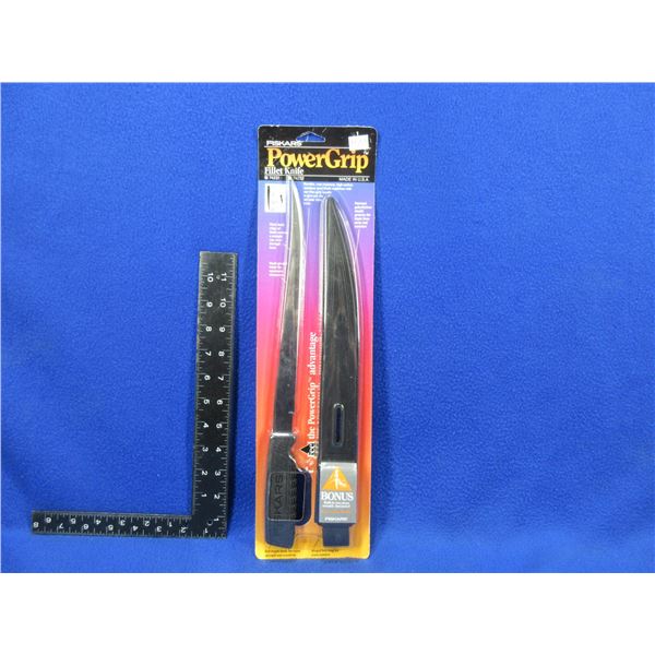 Fiskars PowerGrip Fillet Knife with Sheath - 10" Blade - New Old Stock