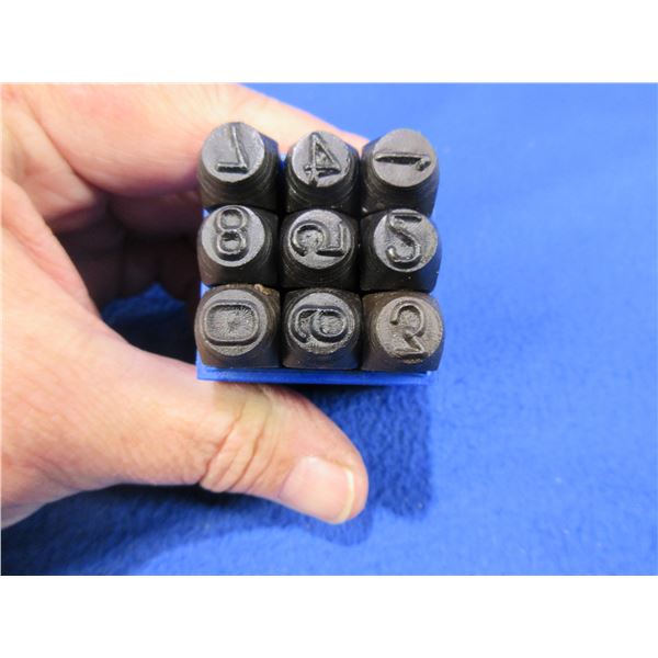 Power Fist 1/4" 9 Piece Number Stamping Kit