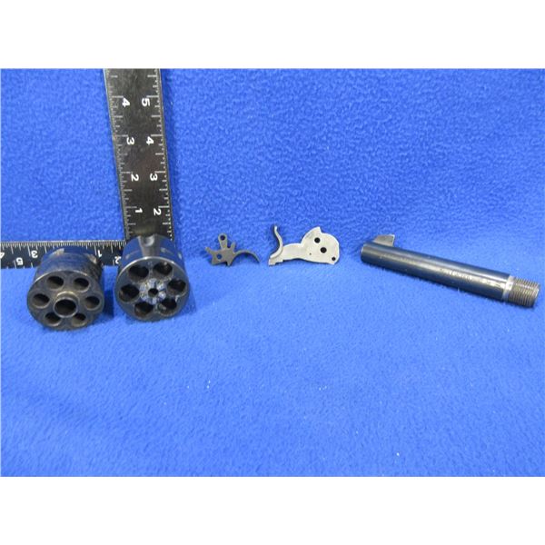 2 - 6 Shot Revolver Cylinders (38 Spl & 45 ACP), 38-40 SAA Barrel, Trigger & Hammer