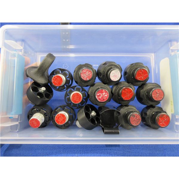 6 HKS 586 and 8 Safariland 6 Round Speedloaders - 38 Spl/357 Mag