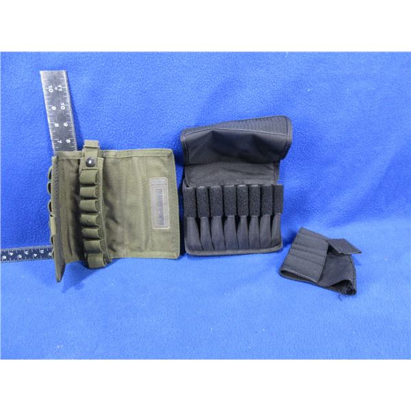 Tuff Products Mag Pouch, Blackhawk Cartridge Pouch and Buttstock Shotshell Holder