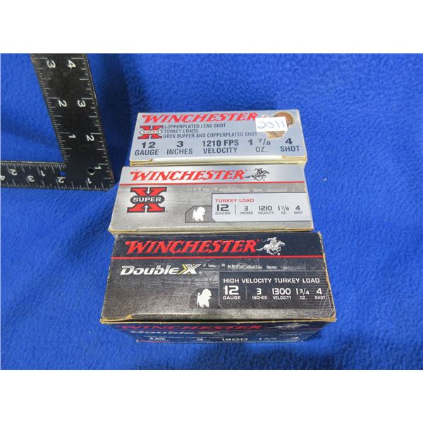 12 Ga. 3" 4 Shot Winchester Shotshells - 3 Boxes of 10 (Pick Up Only)