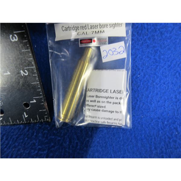 NEW - 7MM Cartridge Red Laser Bore Sight with Batteries