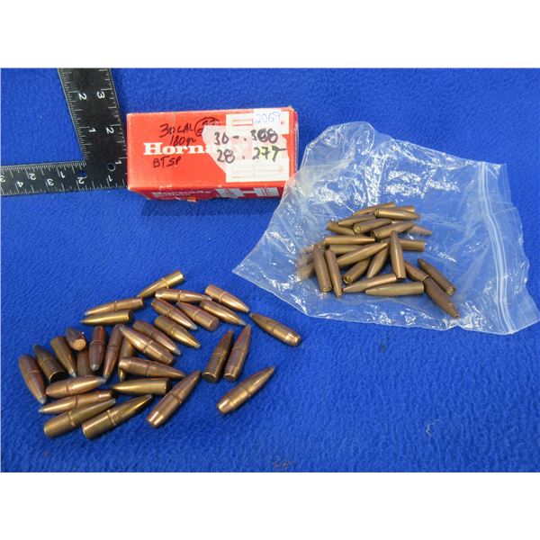 30 Cal. .308" 188gr Mixed Bullets x 30, 270 Cal. .277" 142gr HP Bullets x 28