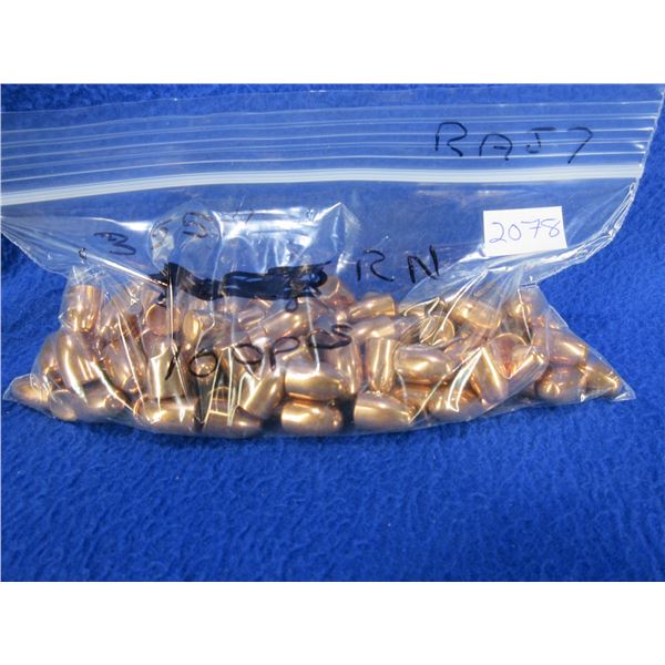 9MM .355" 115gr RN Copper Plated Bullets - Bag of Approx. 100