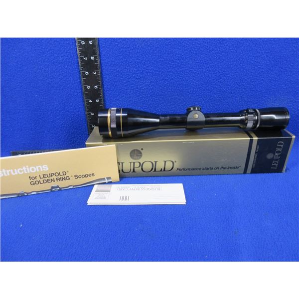 Leupold Vari-X III 3.5x10 Adjustable Objective Golden Ring Scope - Appears Clear