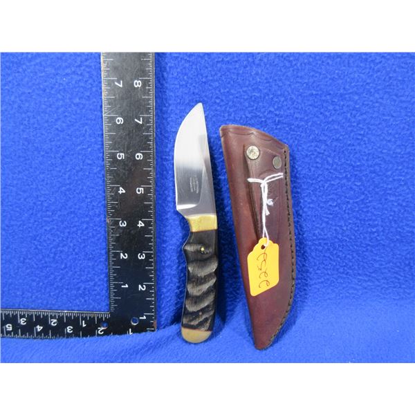 P VD Westhuizen 09050 Havenga Elektries Fixed Blade Knife with Leather Sheath