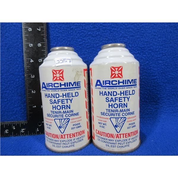 2 Airchime Hand-Held Safety Horn Replacement Canisters