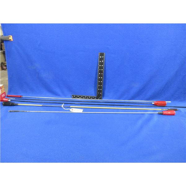 Lot of 5 Assorted Cleaning Rods with Brushes and Jags