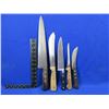 Image 1 : 4 Assorted Butcher Style Knives and a Fillet Knife