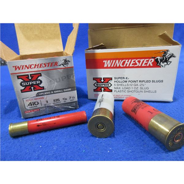 410 Ga. 3" 71/2 Shot & 12 Ga. Slug Winchester Shotshells (Pick Up Only)