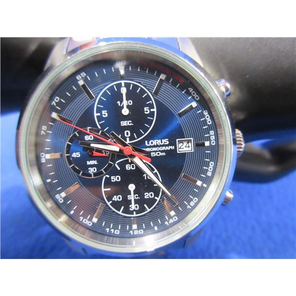 Lorus Chronograph 50m Mens Wristwatch - Tested Working