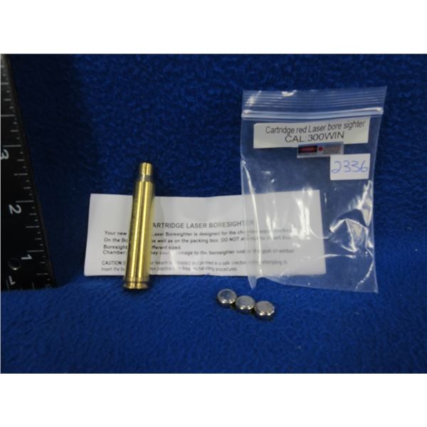 NEW - 300 Win. Cartridge Red Laser Bore Sight with Batteries