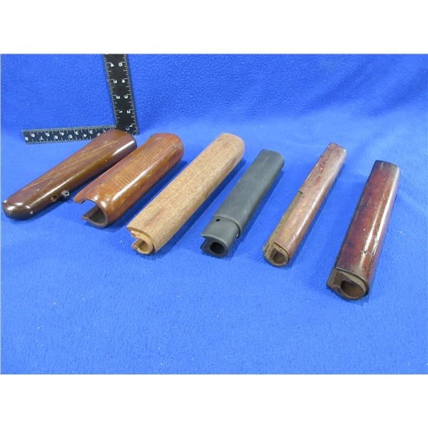 Lot of 6 Misc. Foreams - 5 Wood and 1 Synthetic